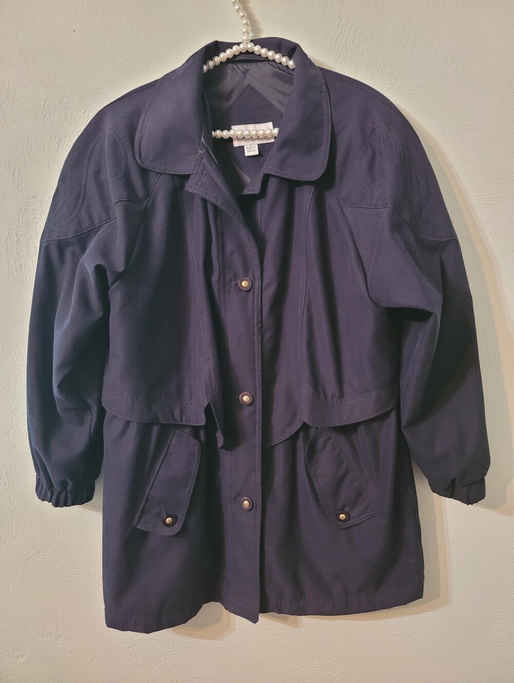 Carlo Briani Vintage Unique Trench Coat Size Medium!